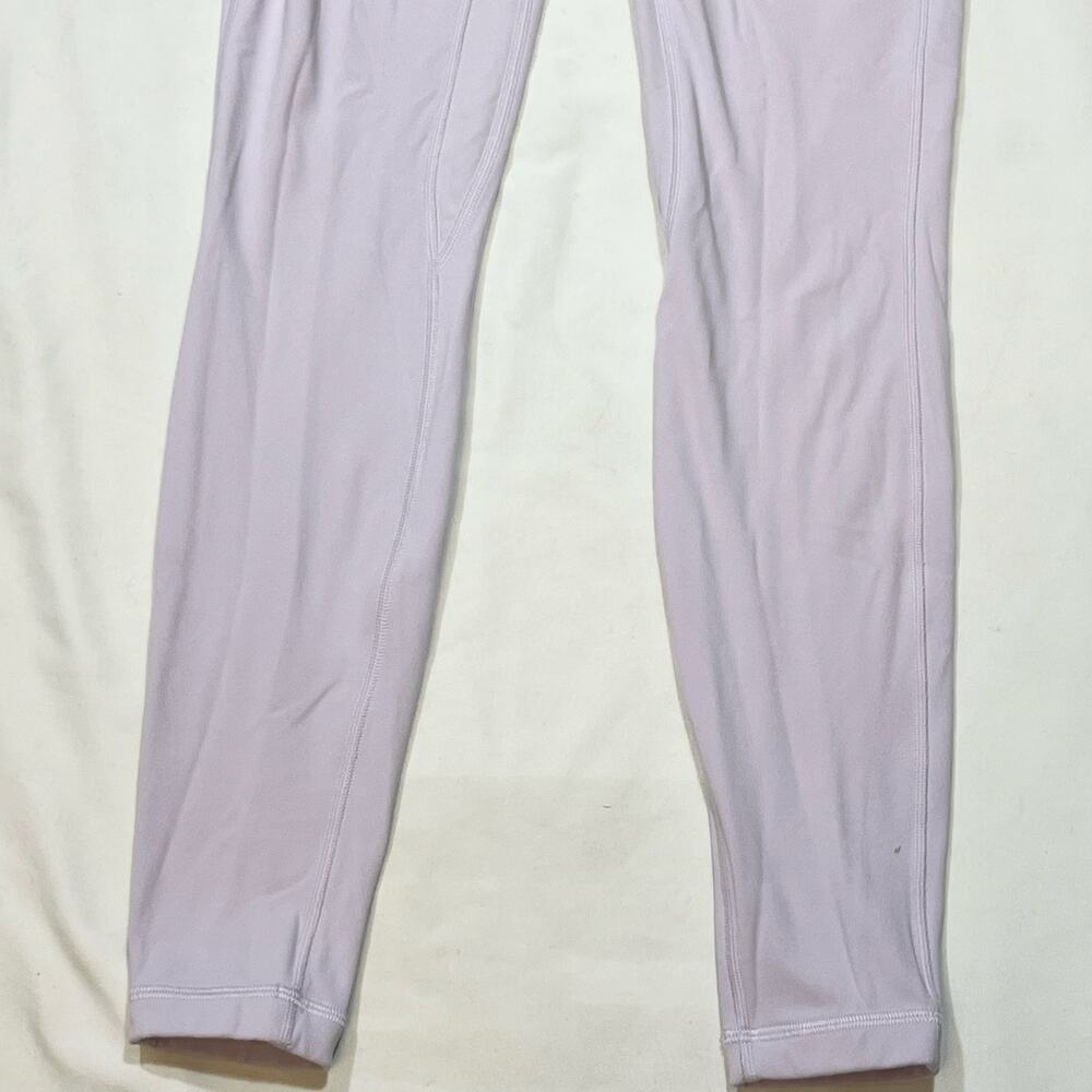 Lululemon Align High Rise Pant 28 White Lavender Pastel Purple Leggings Women 4 - Picture 4 of 6
